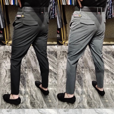 九分裤直筒裤商务绅士薄款休闲裤