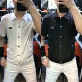 外套高品质欧货男装 冰丝中袖 上衣开衫 POLO衫 T恤男 161夏季 短袖 男士