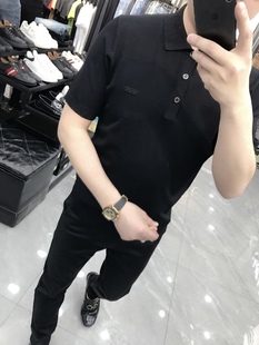 932夏季新款男装半袖简约时尚潮流短款POLO衫休闲商务百搭短袖T恤