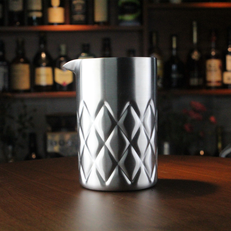 304不锈钢调酒杯双层磨砂搅拌