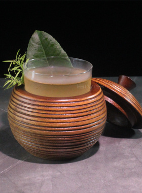 烟熏木盒鸡尾酒杯分子调酒杯烟雾料理创意烟氛酒杯氛围感中古风格
