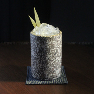 个性鸡尾酒杯石质麦饭石杯日式创意朱丽普杯调酒杯Mint Julep Cup