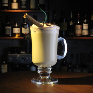 爱尔兰咖啡杯调酒鸡尾酒杯高脚热饮摩卡拿铁杯带把手玻璃咖啡杯子