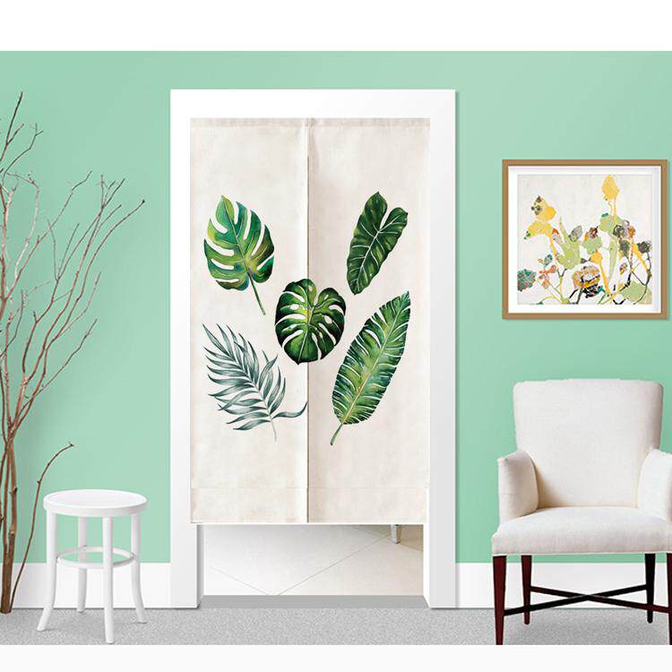 美式田园门帘布艺半帘棉麻卧室半截装饰隔断帘卫生间厕所窗帘家用