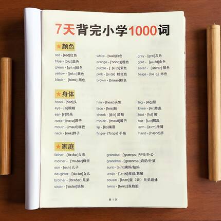 小学英语知识归纳总结三四五六年级词汇句型速记本英语单词练习本