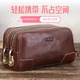 牛皮高级密码 锁男双拉链潮流手拿钱包奢华真皮多功能洗漱袋tb卡包