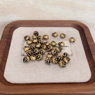 纯铜黄铜骷髅经书扣吊坠雨渐耳牌隔珠桶珠时尚饰品配饰手工编织