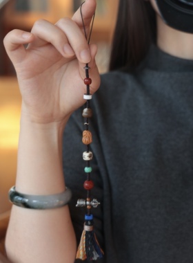 多宝帽绳～三七银玛瑙桶珠天珠且末糖葫芦桃核花生阿呆富甲金刚杵