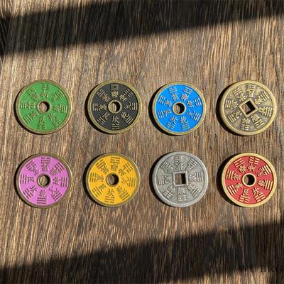 古玩复古山鬼钱铜钱合金摆件