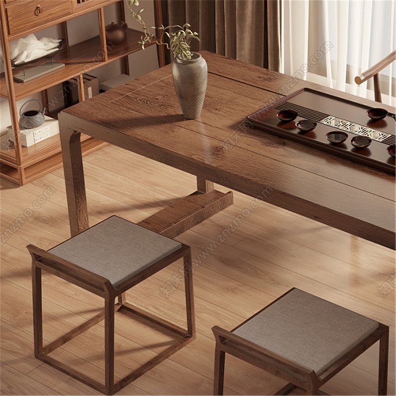 新中式实木茶桌椅组合现代简约禅