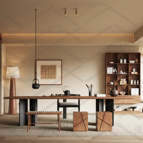 新中式实木茶桌可定制客厅茶台实木茶桌泡茶台功夫茶台茶桌椅组合