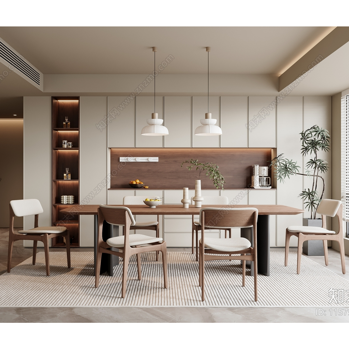 现代简约实木长方形餐桌椅组合饭桌家用简约桌椅可以定制套装