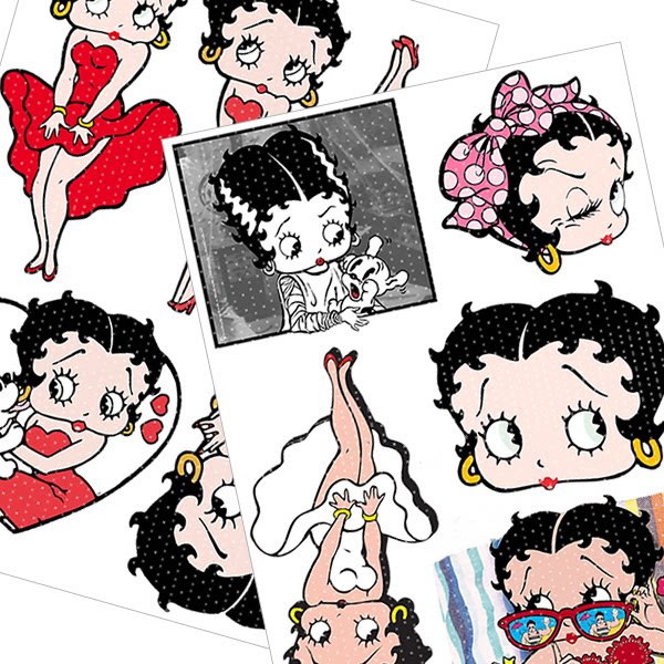 f09/磁性冰箱贴丑女贝蒂betty手帐贴纸贴画日韩文具防水ins复古