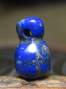 老青金石璎珞珠6.5×10.5mm