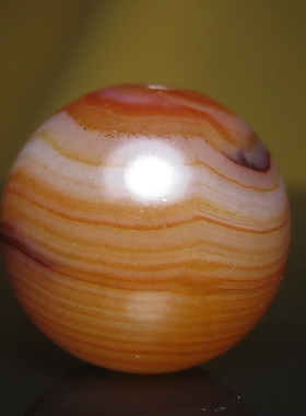 老缠丝玛瑙圆珠20×19.5mm
