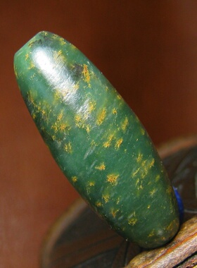 奥尔梅克文化老地方玉管子14.5mm
