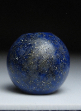 老青金石桶珠11.8×10.5mm