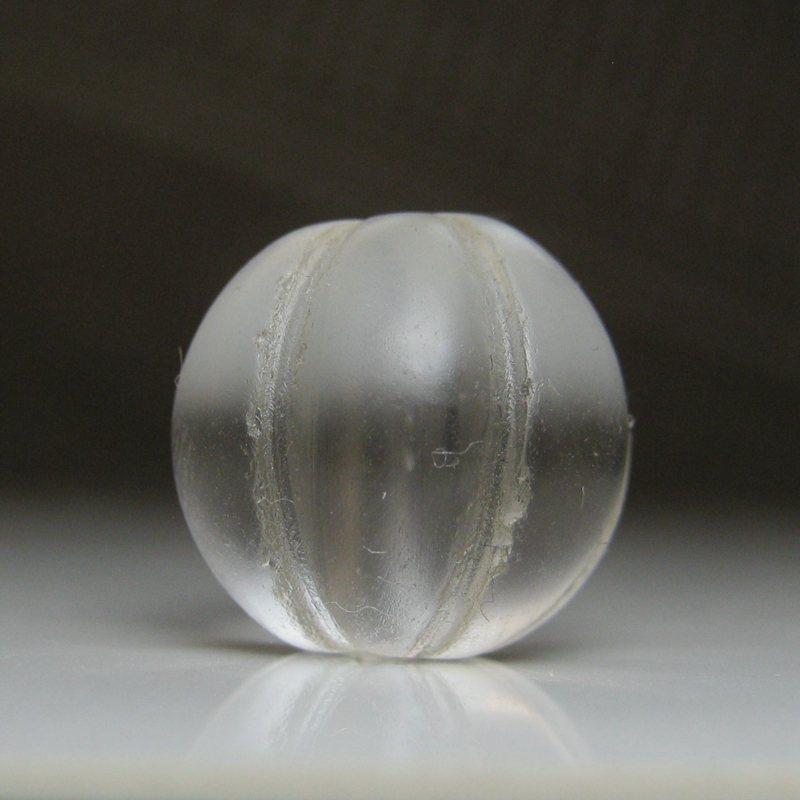 清代老白水晶瓜珠13.5×12.5mm