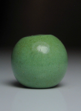 高瓷老绿松石桶珠7.5×6.5mm