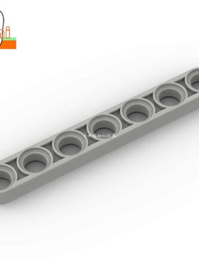 国产小颗粒积木1x7孔薄连杆半臂32065科技零件机器人孔臂工程配件