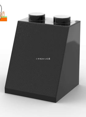 国产小颗粒积木2x2x2斜面65度高砖斜坡3678b零件DIY建筑屋顶配件