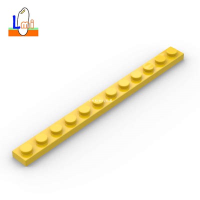 积木Plate板1x12孔矮片60479零件