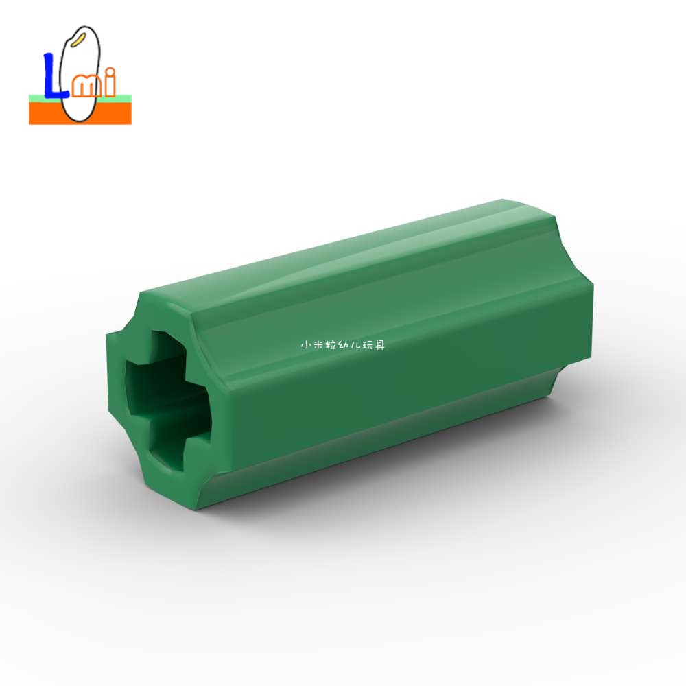 国产小颗粒积木1x2十字轴连接件轴套6538c科技零件树干花径配件-封面