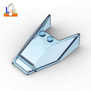 国产小颗粒积木4x6x1.3汽车挡风玻璃透明车窗6152b零件船只配件