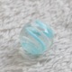 精彩球16mm海蓝白线球 跳棋子玻璃珠 饰玻璃球 玻璃弹珠 装