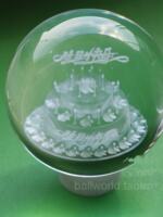 Galaxy 3D model, solar system, white crystal ball, creative craft, novel gift, crystal decoration thumbnail 8