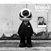 艺术家手办手工雕刻实木收藏 达利眼球模型Q版 正版 出口定制木雕