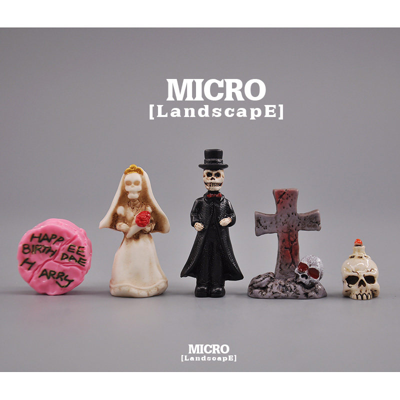 无聊了！骷髅新娘办一场风光的婚礼桌面小摆件电脑工位装饰品礼物,玩具/童车/益智/积木/模型,奶油胶/树脂DIY配件,淘宝优惠券,粉丝福利购,淘宝优惠卷