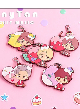 TINYTAN正品散货 BIGHIT MUSIC联名Q版偶像创意 橡胶挂件