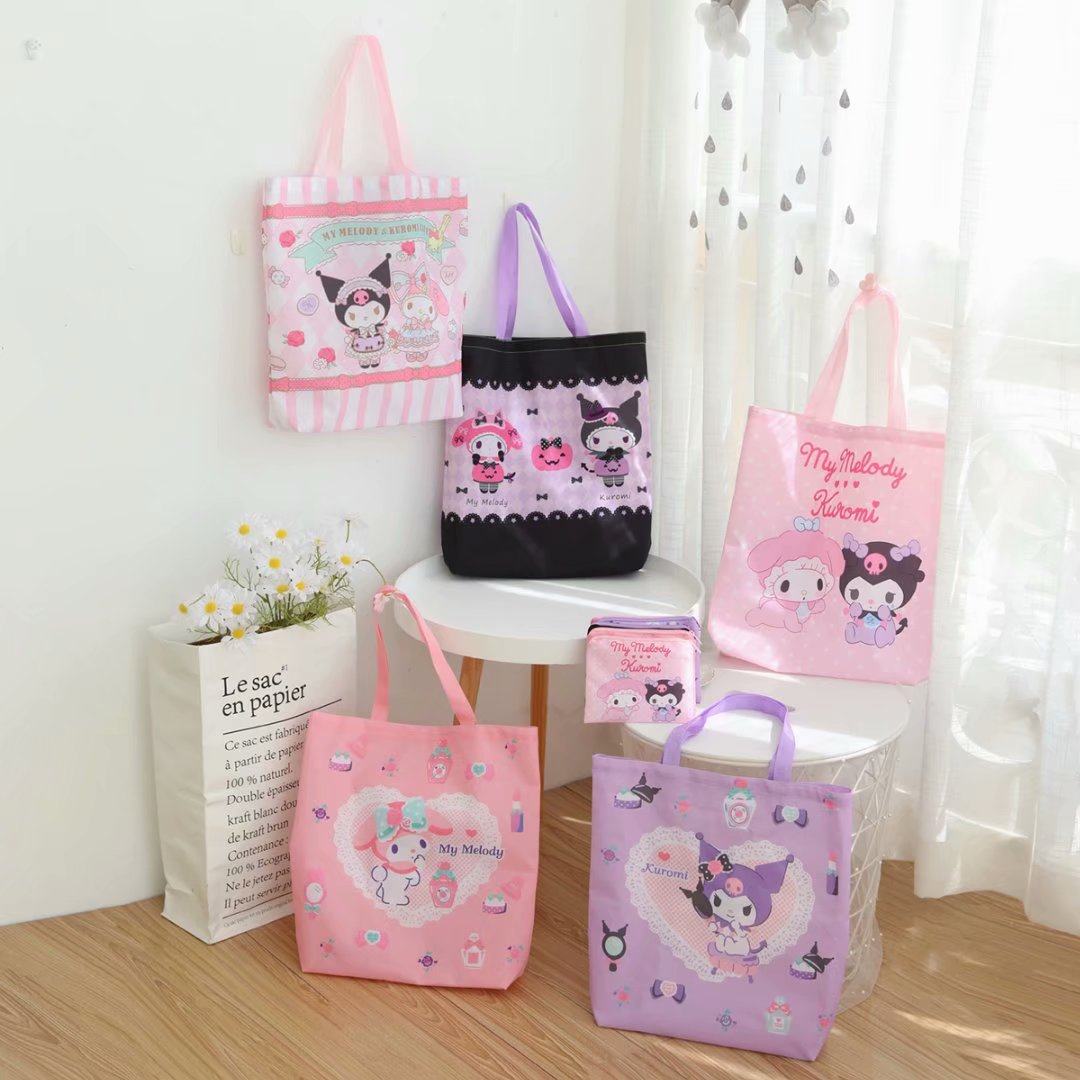 可爱卡通小恶魔折叠购物袋轻薄便携环保袋手提袋子大容量子母袋,收纳整理,购物袋/环保袋/帆布袋,淘宝优惠券,粉丝福利购,淘宝优惠卷