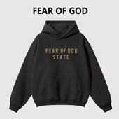 FOG邓紫棋STATE连帽卫衣男女美式 宽松复线ESSENTIALS加绒秋冬帽衫