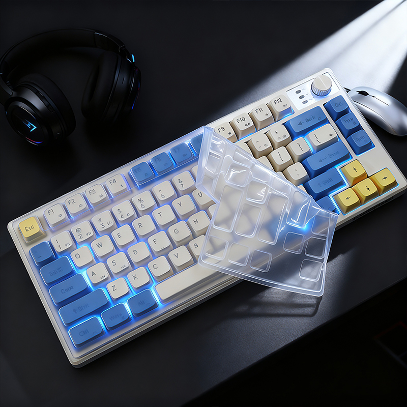 天翅键盘膜适合前行者V75键盘保护膜硅胶键盘罩防尘套