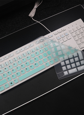 天翅键盘膜适合DELL戴尔kb216 P/T键盘保护膜wk/km636灵越I3455 AIO5491一体机台式机电脑硅胶透明键盘膜
