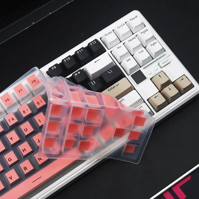 天翅键盘膜适合狼蛛F87PRO V2机械键盘保护膜硅胶防尘套防水罩子