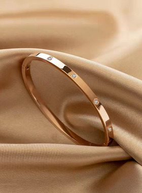 网红手镯love钛钢手镯日韩女