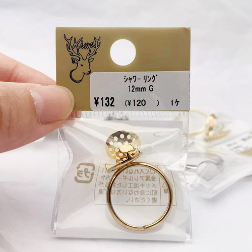 戒指配件贵和金银UV胶铜镀金镀银