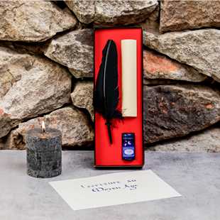 法国Jacques HERBIN 跨越时间系列 书写套装 含墨水蘸水笔