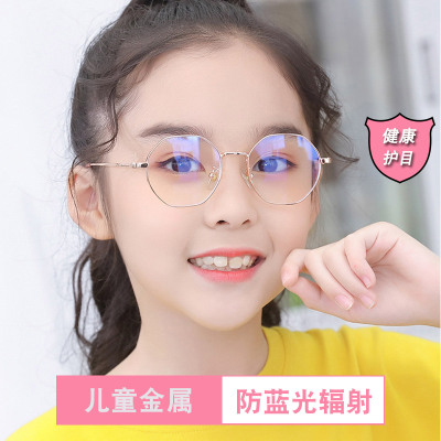 多边形防蓝光眼镜时尚