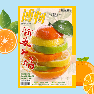 【202502】柑橘 博物杂志2025年2月刊 墨脱动物 青岛龙 绿鬣蜥 林大园艺 单体弓 氯 沙蠋 中国国家地理旗舰店