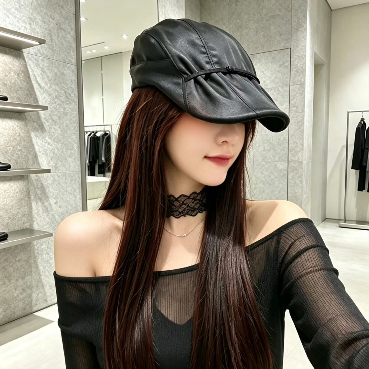2026年新款前进帽女男英伦复古简约鸭舌帽女文艺青年画家贝雷帽子