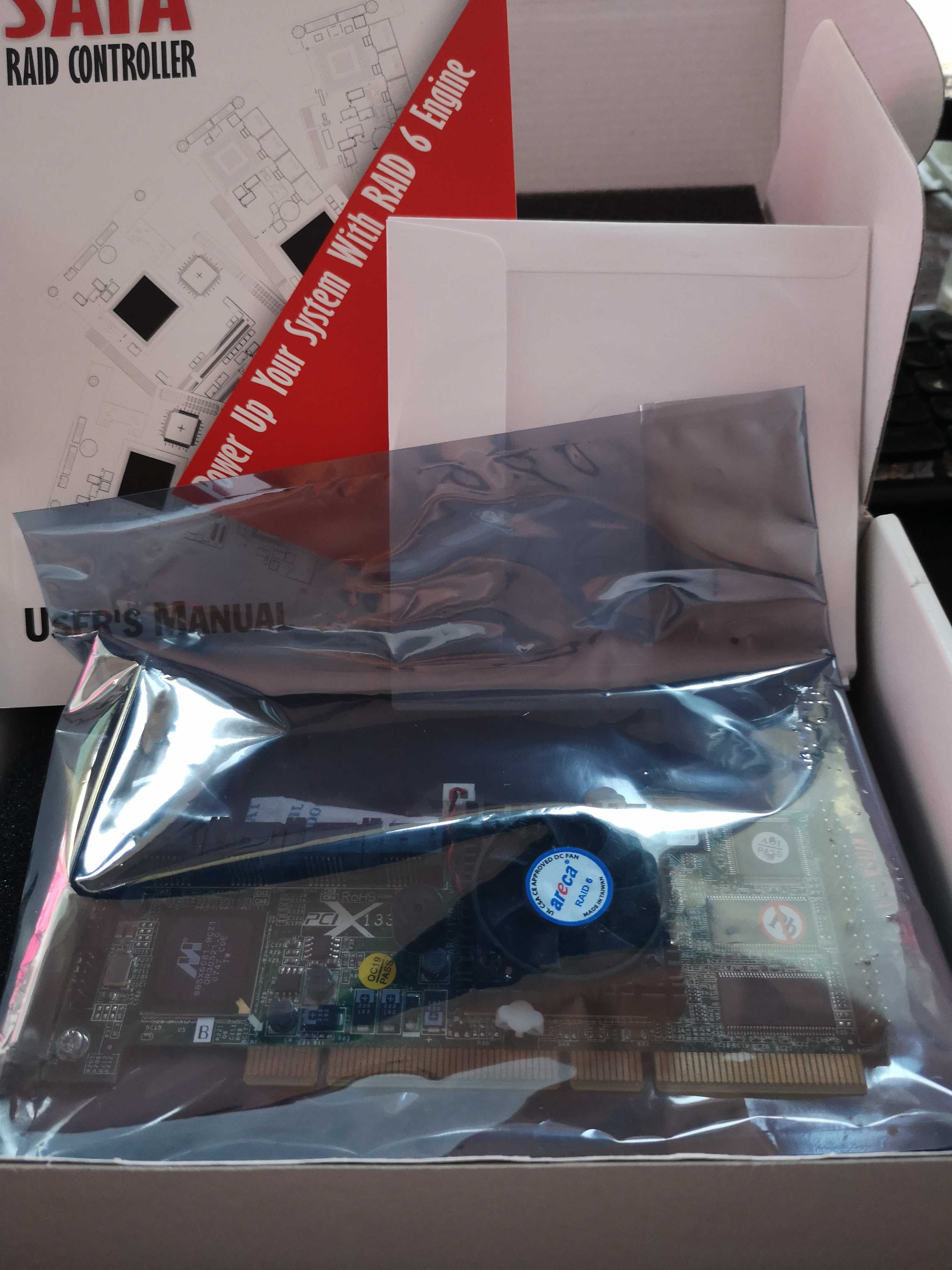 areca阵列卡RAID6 SATA  ARC-1120   PCI-X133全新原装现货*