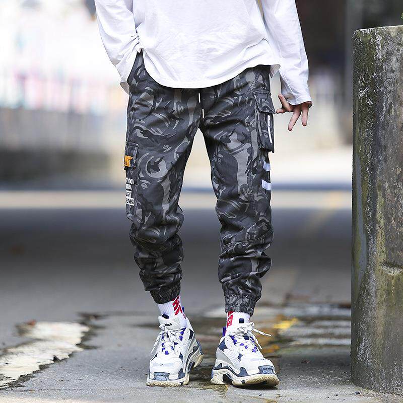 2019秋冬新款原创潮牌APE多口袋工装布裤潮流大码小脚长裤男在类目 男装, 休闲裤中 - 来自Buy2taobao.com提供专业的淘宝代购服务