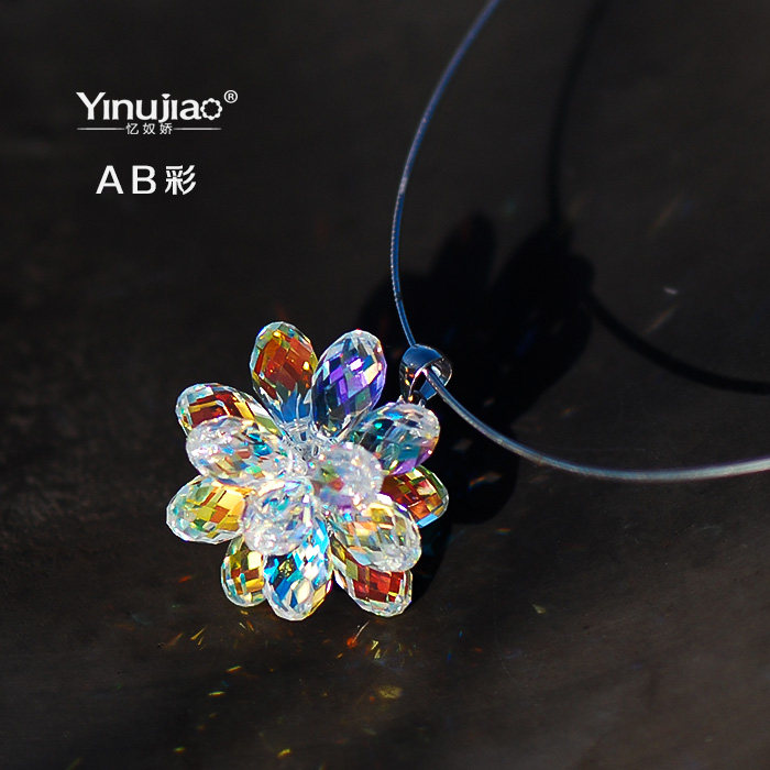 忆奴娇花开荼靡 纯银吊坠 日韩 项链 锁骨链 项坠 时尚 花朵饰品