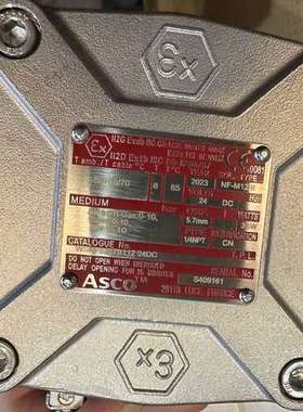 检修ASCO电磁阀 WSNF8327B112，24VDC，全新带详询