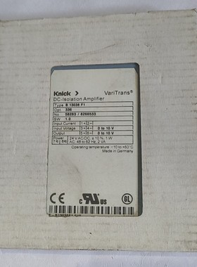 knick 科尼隔离放大器 B13038F1    650元议价下单