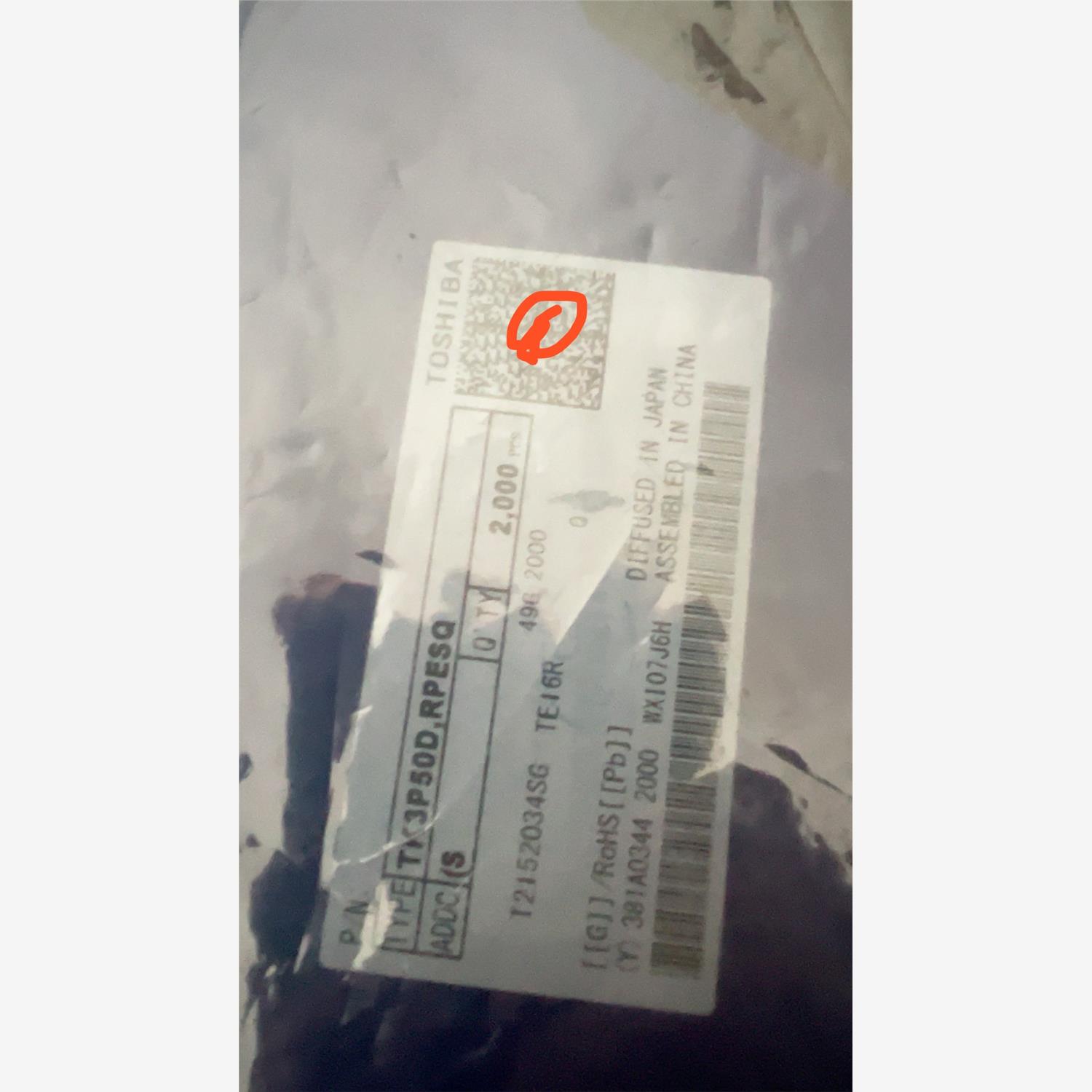 TK3PTK3P50D，RPESQ全新原装进口一盘2000只议价下单